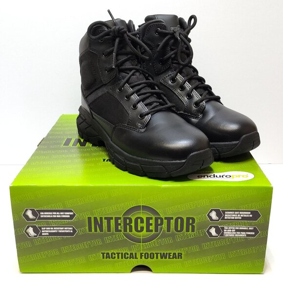 Interceptor Litefast Tactical Combat Boots Women's 8.5 Zippered 6" Shaft NIB NWT - Picture 2 of 9